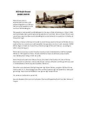 A preview of a PDF biography for Brown, Ralph